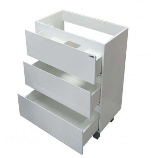 Напольная тумба под раковину Эстет Bali New ФР-00009962 65см три ящика белый